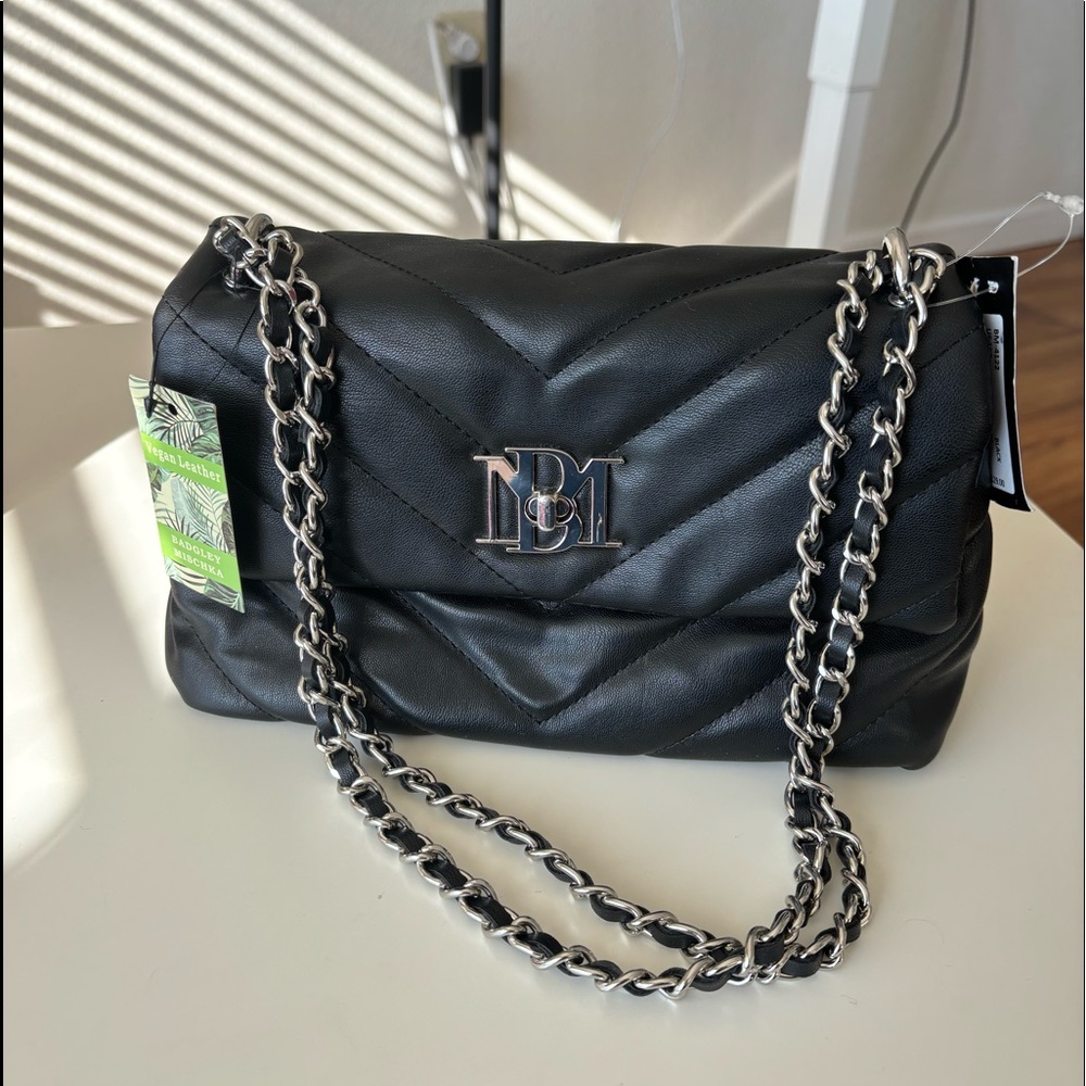NWT Badgley Mischka Quilting Shoulder Bag